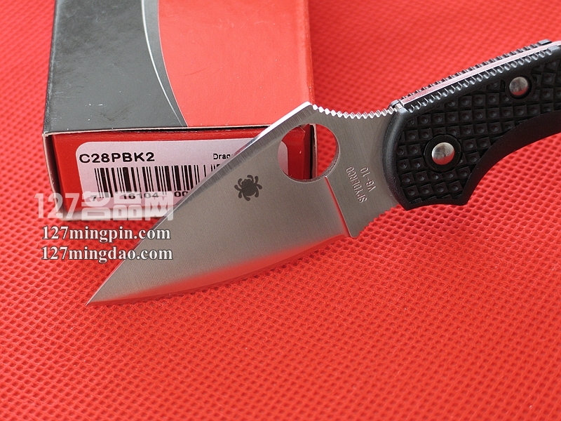 美国蜘蛛SPYDERCO C28PBK2 蜻蜓2代FRN柄