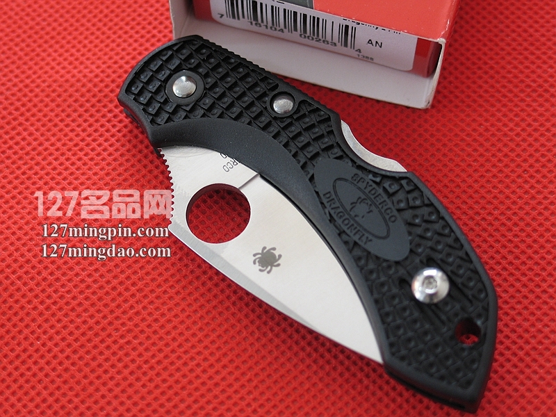 美国蜘蛛SPYDERCO C28PBK2 蜻蜓2代FRN柄