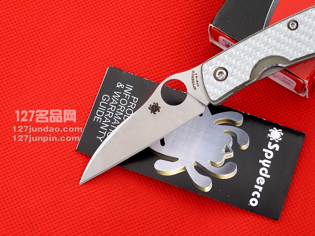 美国蜘蛛SPYDERCO C159GFP 纤维柄全刃折刀 127名刀网